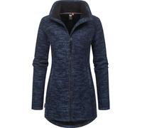 Ragwear Damen weiche Strickjacke Übergangsjacke mit Teddy-fleece Miram Melange YOUMODO Navy Gr. XXL
