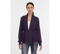 Strickjacke RAGWEAR "UMEKO", Damen, Gr. XXL (44), lila (plum), Strick, Obermaterial: 50% Polyacryl, 28% Polyester, 22% Nylon, unifarben, Strickjacken Strickjacke (70534516-XXL)
