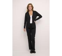KAFFE Strickjacke KAfenia Damen Strickjacke Langarm Offen V-Ausschnitt Lang Cardigan S, Black deep