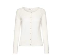 Strickjacke ROSEMUNDE "Laica cardigan mit Wolle und Kaschmir", Damen, Gr. M, weiß (ivory), Strick, Obermaterial: 70% Wolle, 30% Kaschmir, regular fit hüftlang, Rundhals, Raglanärmel Rippstrickbündchen