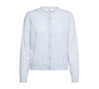 Strickjacke ROSEMUNDE "Laica Pointelle cardigan mit Wolle und Kaschmir", Damen, Gr. M, nantucket blau, Strick, Obermaterial: 70% Wolle, 30% Kaschmir, unifarben, bequem hüftlang, V-Ausschnitt, Rippbünd