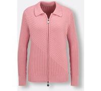 Strickjacke CREATION L PREMIUM, Damen, Gr. 36, rosa (rosenquarz), 100% Baumwolle, unifarben, Strickjacken Strickjacke (79183642-36) rosenquarz