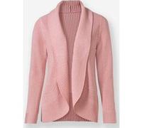 Strickjacke INSPIRATIONEN, Damen, Gr. 38, rosa (rosenquarz, meliert), 50% Baumwolle, 50% Polyacryl, unifarben, Strickjacken Strickjacke (48636048-38) rosenquarz, meliert