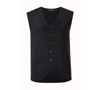 Strickjacke RUSTY NEAL, Herren, Gr. 5XL, schwarz, 50% Polyacryl, 50% Baumwolle, unifarben, normal, Strickjacken Strickweste, in dezentem Strickmuster (48369123-5XL) schwarz