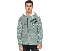 Strickjacke RUSTY NEAL, Herren, Gr. M, grün (mint), 70% Polyacryl, 30% Baumwolle, unifarben, ohne Ausschnitt, Strickjacken Strickjacke, in cooler Grobstrickoptik (82683443-M) mint