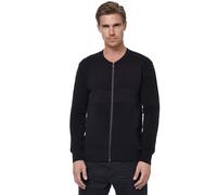 Strickjacke RUSTY NEAL, Herren, Gr. XXL, schwarz, 70% Polyacryl, 30% Baumwolle, unifarben, normal, Rundhals, Strickjacken Strickjacke, im trendigen Ripp-Design (62937204-XXL) schwarz