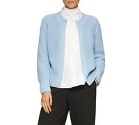Strickjacke S.OLIVER, Damen, Gr. 40, pastel blau, Strick, Obermaterial: 60% Baumwolle, 40% Polyacryl, unifarben, casual, regular fit taillenbedeckt, Langarm Raglanärmel Rippbündchen, Strickjacken, mit