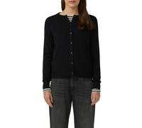 Strickjacke S.OLIVER, Damen, Gr. 40, schwarz, Strick, Obermaterial: 72% Viskose, 28% Polyester, unifarben, regular fit normal, Rundhals, gerader Abschluss, Strickjacken Strickjacke, mit Knopfleiste (9