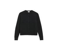 Feinstrickjacke mit Rippbündchen 46 schwarz 2181331.9999.46