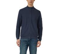 Strukturmix-Strickjacke aus Baumwolle mit Stehkragen L blau 2169513.5826.L