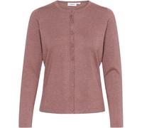 Strickjacke SAINT TROPEZ "A8661, MilaSZ R-Neck Cardigan", Damen, Gr. L, antler melange, Strick, Obermaterial: 80% Viskose, 20% Polyacryl, meliert, regular fit normal, Rundhals, Strickjacken Strickjack