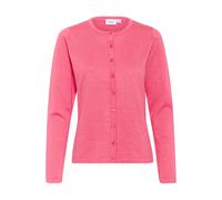 Strickjacke SAINT TROPEZ "A8661, MilaSZ R-Neck Cardigan", Damen, Gr. L, fruit dove melange, Strick, Obermaterial: 80% Viskose, 20% Polyacryl, meliert, regular fit normal, Rundhals, Strickjacken Strick