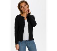 Strickjacke SAINT TROPEZ "A8661, MilaSZ R-Neck Cardigan", Damen, Gr. XXL, schwarz, Strick, Obermaterial: 80% Viskose, 20% Polyamid, regular fit normal, Rundhals, Strickjacken Strickjacke, Viskose Fein
