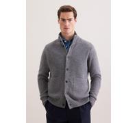 Seidensticker Cardigan Herren Regular Fit Wolle grau, XL