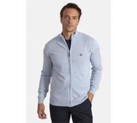 Strickjacke SIR RAYMOND TAILOR "Sydney", Herren, Gr. XL, blau (hellblau), 100% Baumwolle, unifarben, hoch geschlossener Ausschnitt, Strickjacken Strickjacke, mit kleinem Stehkragen (57490528-XL) hellb