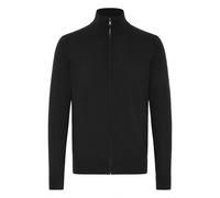 Strickjacke SOLID "Strickjacke SDAkalas", Herren, Gr. S, schwarz (true schwarz), Obermaterial: 70% Baumwolle CO recyc.. 30% Polyester Pol. recyc.., Strickjacken Strickjacke (87802229-S) true schwarz