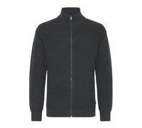 Strickjacke SOLID "Strickjacke SDGoralli", Herren, Gr. M, grau (dunkelgrau melange), Obermaterial: 70% Baumwolle CO recyc.. 30% Polyester Pol. recyc.., Strickjacken Strickjacke (82871903-M) dunkelgrau