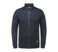 !Solid SDTristian Herren Strickjacke Cardigan Feinstrick Pullover mit Stehkragen Reißverschluss Baumwollmischung Regular fit, Größe:M, Farbe:Insignia Blue Melange (8991)