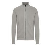 Strickjacke SOLID "Strickjacke SDValencia", Herren, Gr. S, grau (light grau melange), Obermaterial: 100% Baumwolle CO., Strickjacken Strickjacke (95044307-S) light grau melange