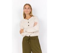 SOYACONCEPT Damen Strickjacke SC-Orlean, Cardigan, Langarm, Rundhals, Cream, S