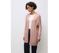 Strickjacke STREET ONE, Damen, Gr. 34, faded rose meliert, Stoff, 30% Polyester, 27% Polyacryl, 23% Polyamid, 20% Viskose, unifarben, normal lang, ohne Ausschnitt, Rippbündchen, Strickjacken, aus soft