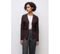 Strickjacke STREET ONE, Damen, Gr. 36, jazz berry, Stoff, 51% Viskose, 30% Polyester, 19% Nylon, unifarben, regular fit normal, ohne Ausschnitt, abgesteppt, Strickjacken Strickjacke, aus softem Materi