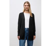 Strickjacke STREET ONE, Damen, Gr. 38, schwarz, Stoff, 30% Polyester, 27% Polyacryl, 23% Polyamid, 20% Viskose, unifarben, normal lang, ohne Ausschnitt, Rippbündchen, Strickjacken, aus softem Material