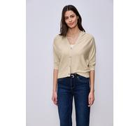Street One Cardigan in Unifarbe Cotton beige Mel. 42
