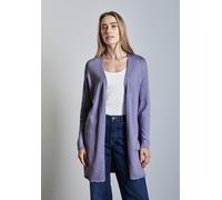 Strickjacke STREET ONE, Damen, Gr. 42, lila (lila dusk meliert), Stoff, 70% Viskose, 30% Nylon, unifarben, normal lang, ohne Ausschnitt, Bündchen, Strickjacken, aus softer Viskose (46076767-42) lila d