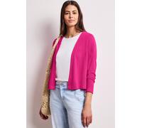 Cardigan STREET ONE, Herren, Gr. 44, magenta dream, Stoff, 60% Viskose, 40% Polyester, unifarben, normal normal, ohne Ausschnitt, abgesteppt, Strickjacken, Feinstrick (58567949-44) magenta dream