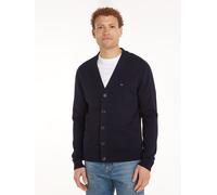 Strickjacke TOMMY HILFIGER "ESSENTIAL COTTON CARDIGAN", Herren, Gr. 3XL, blau (desert sky), Strick, Obermaterial: 100% Baumwolle, V-Ausschnitt, Strickjacken Strickjacke (13152748-XXXL)