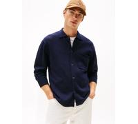 Strickjacke TOMMY HILFIGER "ESSENTIAL COTTON", Herren, Gr. XXL, navy blau, Strick, Obermaterial: 100% Baumwolle, relaxed fit normal, Rippstrickbündchen, Strickjacken Strickjacke, Relaxed Fit Strick-Ov