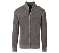 Strickjacke CASAMODA "CASAMODA Strickjacke uni", Herren, Gr. XL, braun, 100% Baumwolle, Strickjacken Strickjacke (34302059-XL) braun
