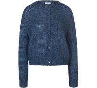Strickjacke überschnittener Schulter Peter Hahn blau 40
