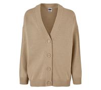 Strickjacke URBAN CLASSICS "Urban Classics Damen Ladies Big Oversized Cardigan" Gr. 5XL, beige (wetsand) Damen Strickjacken (22869748-5XL) wetsand
