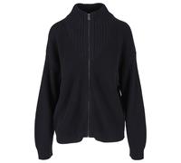Urban Classics Damen Strickjacke TB6143 – Gestrickt mit Reißverschluss – Schwarz 4XL