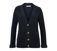 Strickjacke V-Ausschnitt Peter Hahn blau 42
