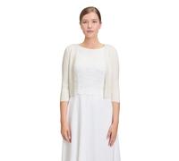 Strickjacke VERA MONT "Damen langarm", Damen, Gr. L, weiß (rohweiß), Strick, Obermaterial: 62% Viskose, 34% Polyamid, 4% Elasthan, figurumspielend normal, Strickjacken Strickjacke, Ärmelschlitz (14781