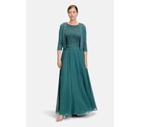 Strickjacke VERA MONT "Damen langarm", Damen, Gr. XS, grün (schwarz emerald), Strick, Obermaterial: 62% Viskose, 34% Polyamid, 4% Elasthan, figurumspielend normal, Strickjacken Strickjacke, Ärmelschli