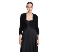 Strickjacke VERA MONT "Damen mit Struktur", Damen, Gr. XS, schwarz, Strick, Obermaterial: 70% Polyamid, 19% Viskose, 11% Polyester, figurumspielend normal, V-Ausschnitt, Strickjacken Strickjacke, Stru