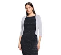 Vera Mont Damen Strickbolero mit Effektgarn (Glitzer) Grau/Silber Größe M