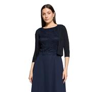 Strickjacke VERA MONT "Damen ohne Verschluss", Damen, Gr. XL, blau (dunkelblau, dunkelblau), Strick, Obermaterial: 80% Viskose, 20% Polyester, figurumspielend normal, Strickjacken Strickjacke, Glitzer