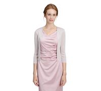 Strickjacke VERA MONT "Damen ohne Verschluss", Damen, Gr. XXL, beige (silber, nature), Strick, Obermaterial: 80% Viskose, 20% Polyester, figurumspielend normal, Strickjacken Strickjacke, Glitzer (5755