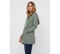 Strickjacke VERO MODA "VMDOFFY LS OPEN HOOD CARDIGAN GA NOOS", Damen, Gr. XL, grün (laurel wreath melange), Strick, Obermaterial: 94% Polyester, 3% Elasthan, 3% Nylon, meliert, regular fit Po-bedecken