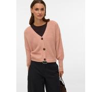 Strickjacke VERO MODA "VMLEA LS V-NECK CUFF CARDIGAN NOOS", Damen, Gr. M, misty rose, Strick, Obermaterial: 100% Polyacryl, unifarben, regular fit normal, V-Ausschnitt, Rippbündchen, Strickjacken Stri