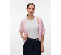 Strickjacke VERO MODA "VMMAYBE 2/4 OPEN CARDIGAN NOOS", Damen, Gr. L, parfait pink, Strick, Obermaterial: 100% Polyester, unifarben, normal, V-Ausschnitt, Strickjacken Strickjacke, Kunstfaser (9362632