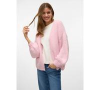 Strickjacke VERO MODA "VMMAYBE LS OPEN CARDIGAN GA REP", Damen, Gr. M, rosa (parfait pink), Strick, Obermaterial: 100% Polyester, unifarben, loose fit hüftbedeckend, ohne Ausschnitt, Rippbündchen, Str