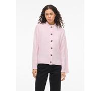 Strickjacke VILA, Damen, Gr. M, cherry blossom detail:melange, Strick, Obermaterial: 70% Polyester, 20% Polyacryl, 10% Nylon, meliert, normal, hoch geschlossener Ausschnitt, Strickjacken Strickjacke (