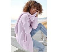 Strickjacke VIVANCE, Damen, Gr. 44/46, flieder meliert, Strick, Obermaterial: 53% Polyester, 37% Polyacryl, 10% Polyamid, meliert, figurumspielend Po-bedeckend, ohne Ausschnitt, Strickjacken Strickjac