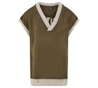 Strickjacke VON DUTCH "Von Dutch MAVY ACR", Herren, Gr. S, khaki, 90% Baumwolle, 10% Viskose, normal, V-Ausschnitt, Strickjacken Strickjacke (44456537-S) khaki